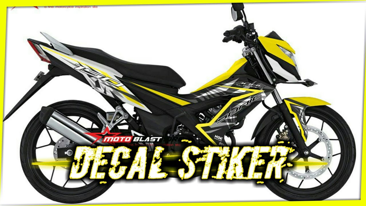 Stiker Motor Sonic Keren Stiker Motor