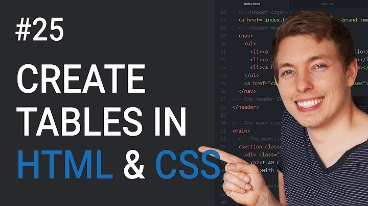 Create Stunning HTML Tables