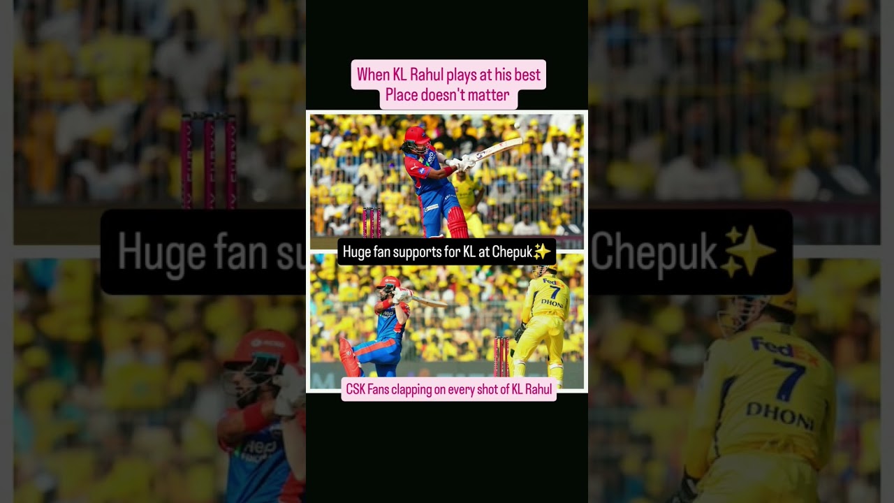 Huge fan following for KL Rahul at Chepuk🥉🥉🥉🥉