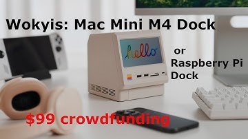 Wokyis retro enclosure expands Mac Mini M4 into modular dock with SSD, 5" HD screen, and HDMI input