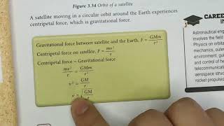 PHYSICS F4: CH3 GRAVITATION: 3.3 MAN MADE SATELLITES: (PG 103 110)