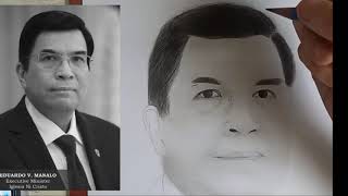 Ka.eduardo V. Manalo Portrait Timelapse Drawing Chuchay Aro
