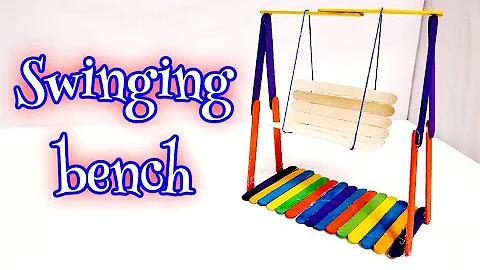 Mini swing | Ice cream sticks craft