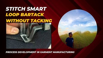Direct loop bartack without tacking