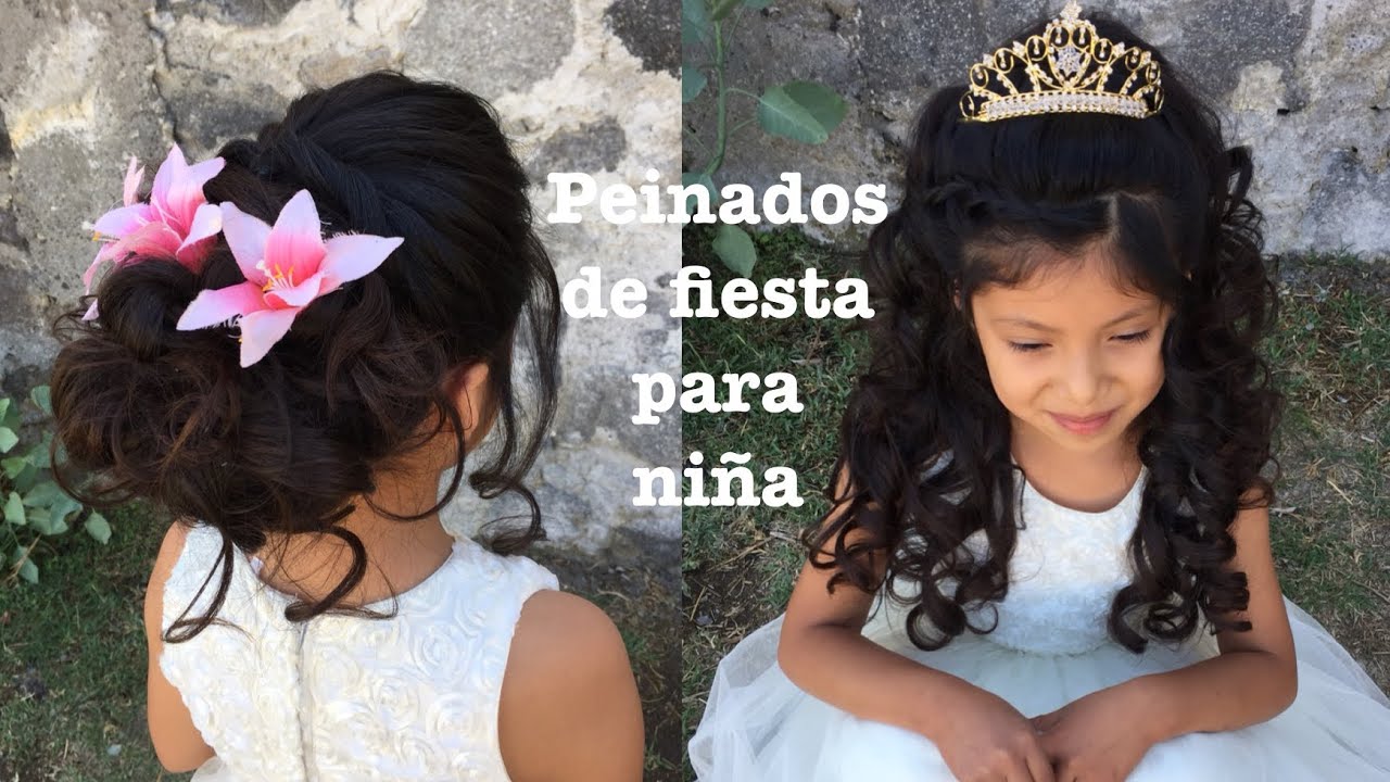 Peinados De Fiesta Para Niña Elegante Youtube