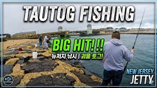 Insane Tautog Action at Belmar Jetty! | Catching Keepers! 🎣