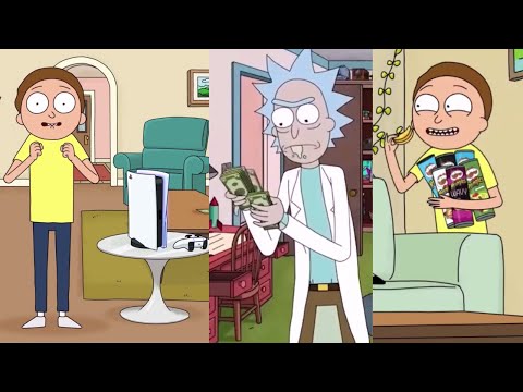 Rick and Morty | All Commercials (PS5, Pringles, Instagram, Wendy's)