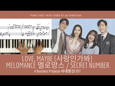 Love, Maybe (사랑인가봐) - MeloMance (멜로망스) / SECRET NUMBER  - A Business Proposal 사내맞선 OST 