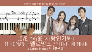 Love, Maybe (사랑인가봐) - MeloMance (멜로망스) / SECRET NUMBER - A Business Proposal 사내맞선 OST by Gita Nofieka