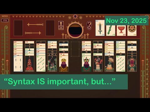 Jonathan Blow on programming language syntax