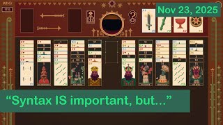 Jonathan Blow on programming language syntax