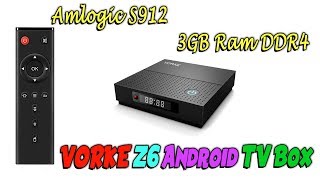 VORKE Z6 Mощный Android TV Box 3GB Ram DDR4 Amlogic S912 из Китая с Алиэкспресс