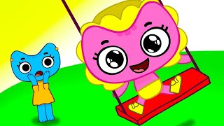 Yes Yes Playground Song | Веселые Детки | Kit and Kate - Nursery Rhymes Russian