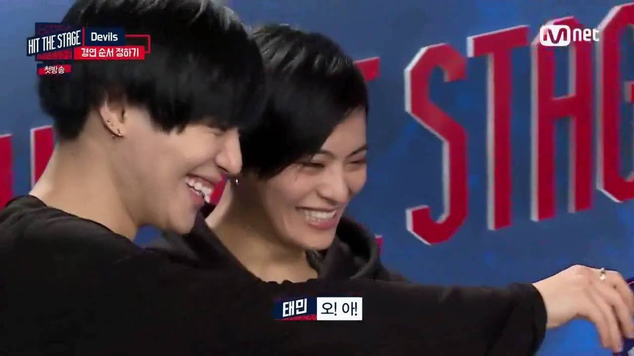 [Eng Sub] Hyoyeon tricks Taemin through his japanese dance partner (Hit the Stage EP01 Cut)