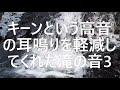 【耳鳴り治療音 1時間】キーンという高音の耳鳴りを軽減してくれた滝の音3 /The sound of a waterfall that reduced high-pitched tinnitus 3