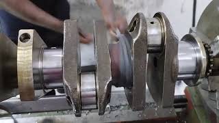 Crankshaft Polishing by hand