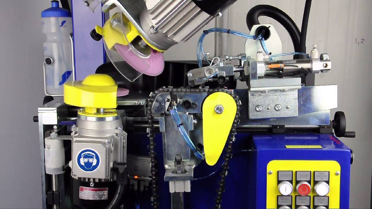Hoppe Werkzeugschleiferei FRANZEN Hobelzahnkettenschärfautomat