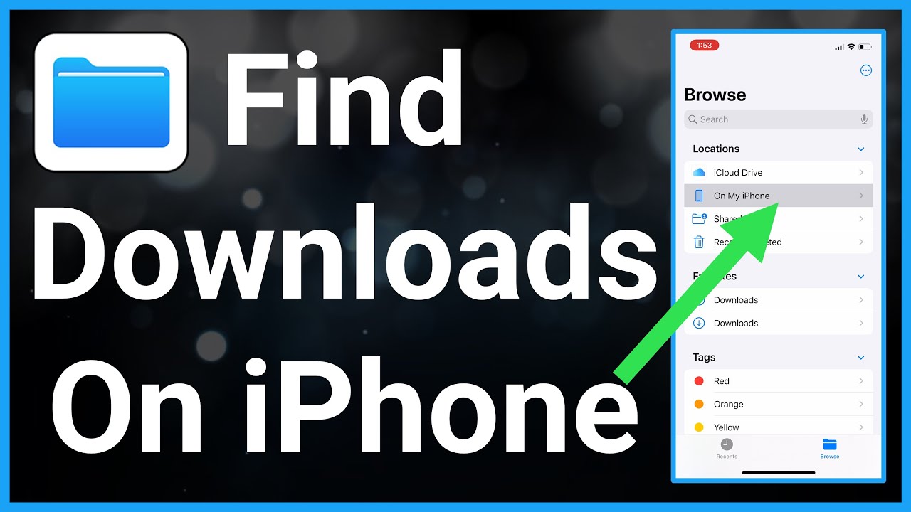 check downloads iphone safari