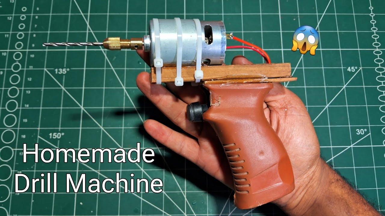 Homemade Drill Machine || How to make a drill machine || The Universal ...