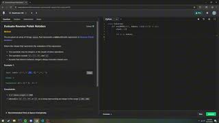 Neetcode: Day 17 Evaluate Reverse Polish Notation