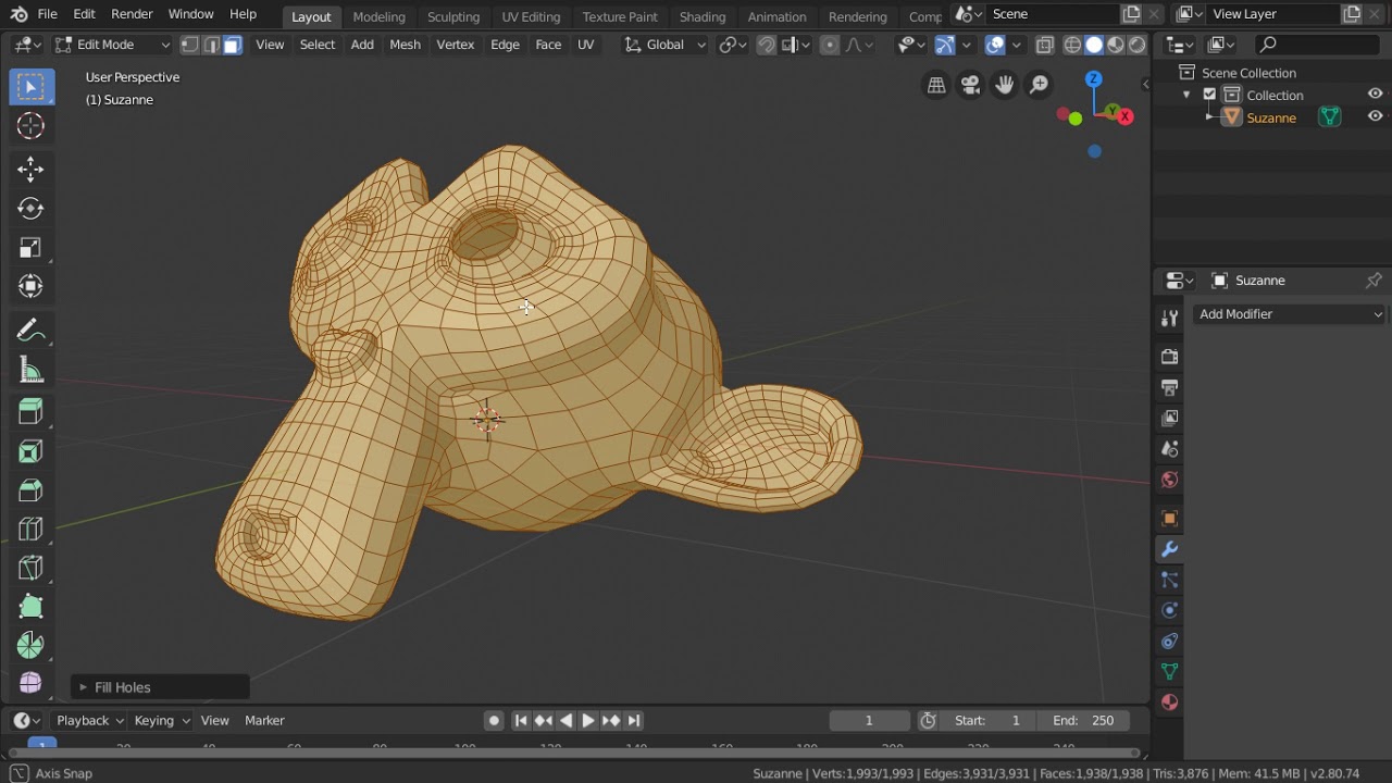 Blender Daily Tips Tricks 15 How to fill holes like pro in blender 2.