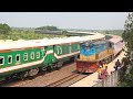 Rail Road Crossing || Dangerous crossing of Drutojan Express & Rangpur Express on a huge Rail Curve