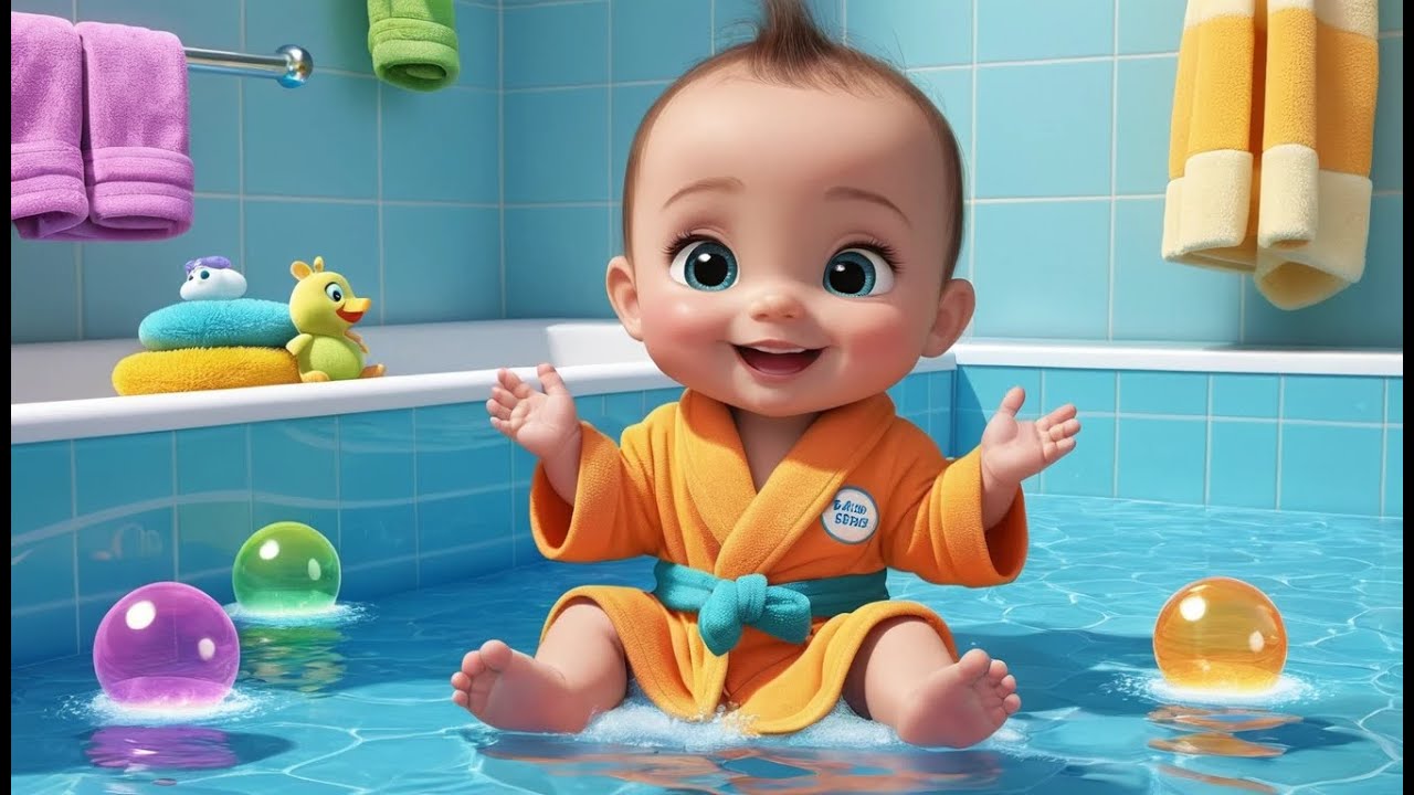 Bath Time Song | Fun and Educational Song for Kids | Sing-Along Nursery ...