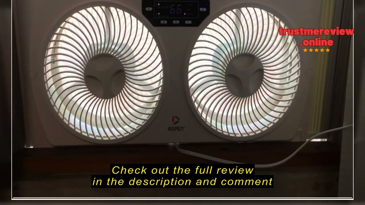 Review: Aspen Smart Window Dual Fan | WiFi App Controlled + Multi-Function Detachable Blades Easy