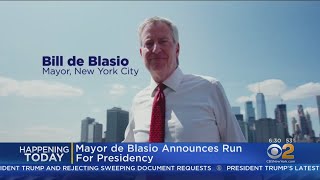 Mayor De Blasio Makes It Official