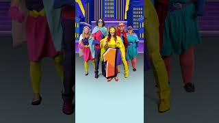 Count To Five With The Superheroes! #Shorts #Learncounting #Kidssongs