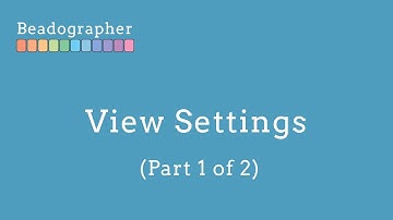 ARCHIVED: 9.0 View settings (Part 1 of 2)