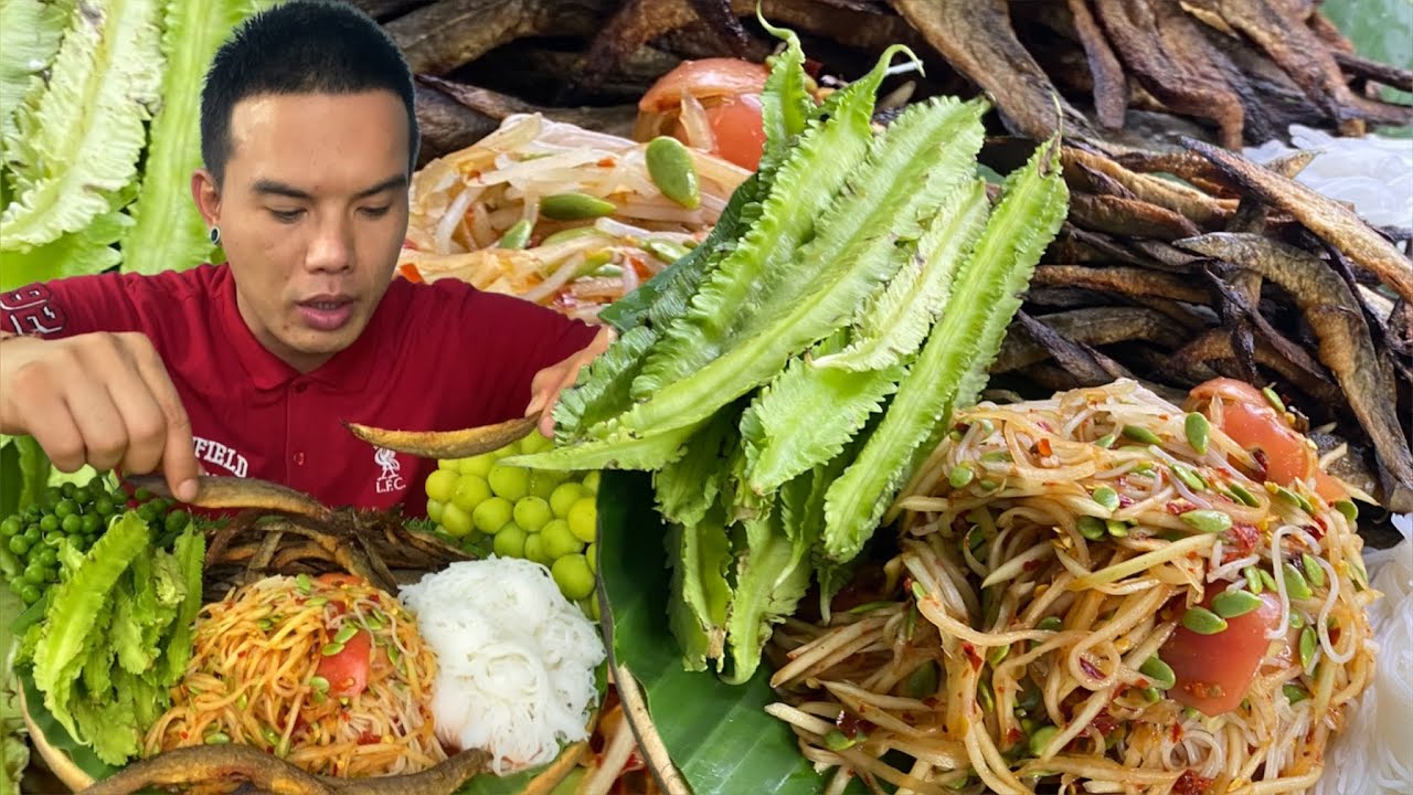 ตำบักหุ่ง ทอดปลาหลดแดดเดียว