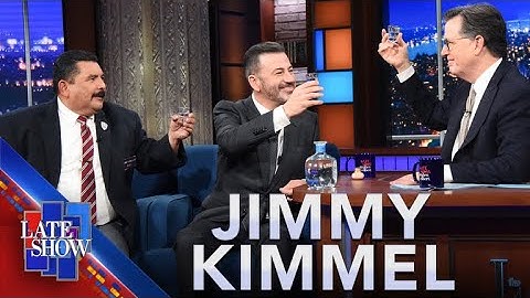 Jimmy Kimmel, Stephen Colbert And Guillermo Toast “To Good Friends, Great Jobs And Late Night TV”