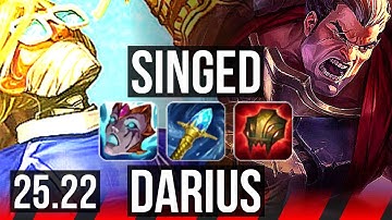 SINGED vs DARIUS (TOP) | KR Master | 25.22