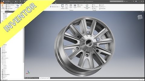 Advanced Rim - Felge - Inventor 2019 Training Part Design