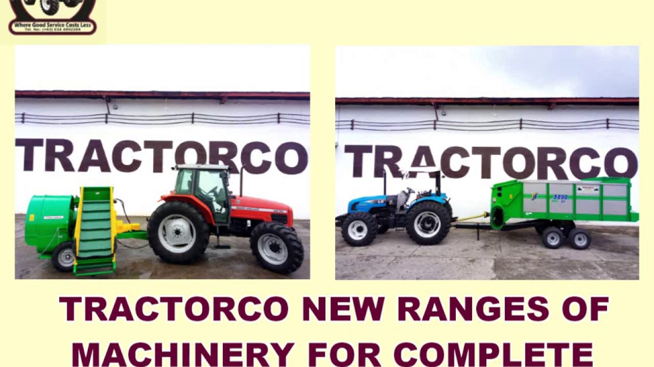 TRACTORCO - NEW RANGES OF MACHINERY FOR COMPLETE SILAGE MAKING SYSTEM