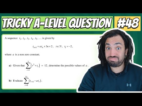 Tricky Recursion and Series | Tricky A-Level Maths Question #48