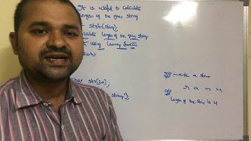 strlen() function in c|C Program to calculate length of a string