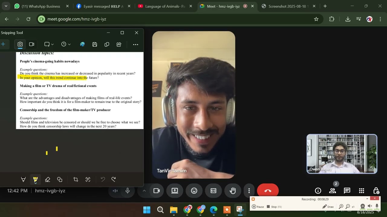Internal TEST prep for UK University | Tanvir Tamim