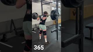 365lbs Squat PR! #shorts #short #squat
