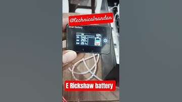 E Rickshaw lithium battery 🔋 51V106Ah with jBD  SOC indicator display #shots #lithiumbattery