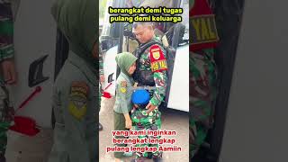 Anak Mengantar Ayah Berangkat Tugas Dipapua