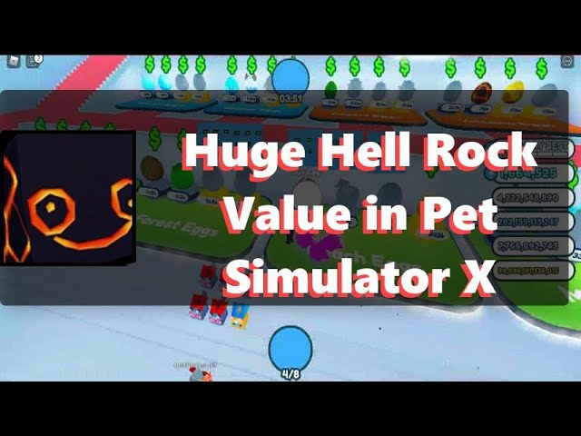 NEW! Exclusive Golden Huge Hell Rock GHHR Pet Sim Simulator X PSX Roblox  Game