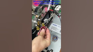 Automatic toroid coil winding machine equipment winds 1mm wire toroid coil onto core (SS900B6-6.3)