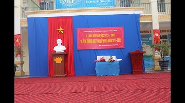 Lễ tổng kết năm hoc 2021 2022 trường tiểu học Ninh Khang