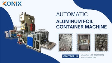 Aluminum Foil Container Making Machine with 3 Cavities Mould