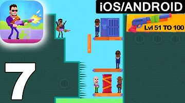 Hitmasters - Shotgun - Lvl 51 to 100 - Walkthrough Video Part 7 (iOS Android)