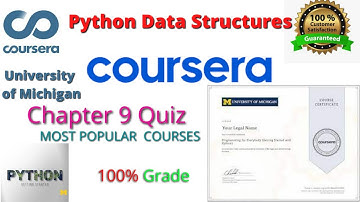 Python Data Structures Chapter 9 Quiz Answers [ Coursera] Programming For Everybody Chapter 9 Quiz