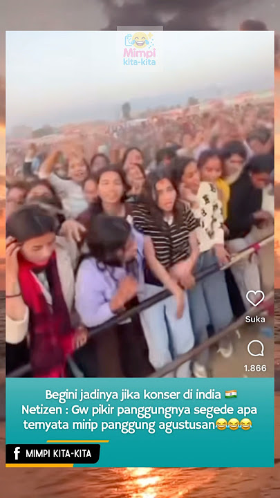 Konser di india kirain panggungnya segede apa penontonnya sebanyak ini 😂 #india #konser #musiklucu