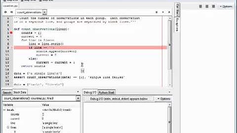 Python - Interlude: Using a debugger